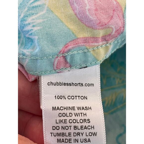 Chubbies Men's Flamingo and Palm tree v neck 100% cotton small - Picture 5 of 6